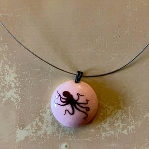 🐙 Ceramic octopus necklace